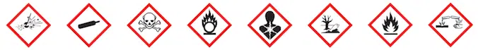 Skilte med faresymboler